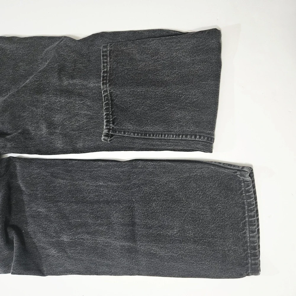 Levis 550 Jeans Men's Size 38x34 Black Denim Relaxed Fit USA Vintage 90s